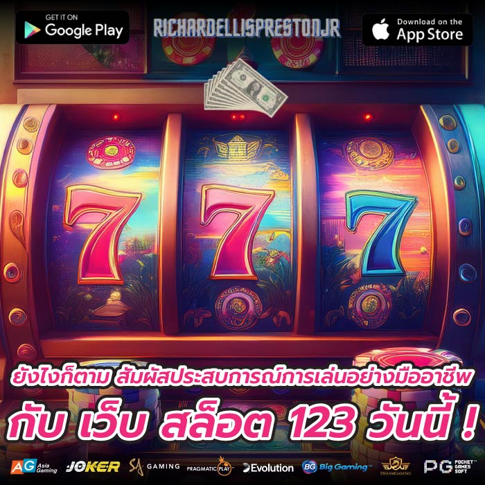 ยังไงก็ตาม สัมผัสประสบการณ์การเล่นอย่างมืออาชีพกับ เว็บ สล็อต 123 วันนี้ !